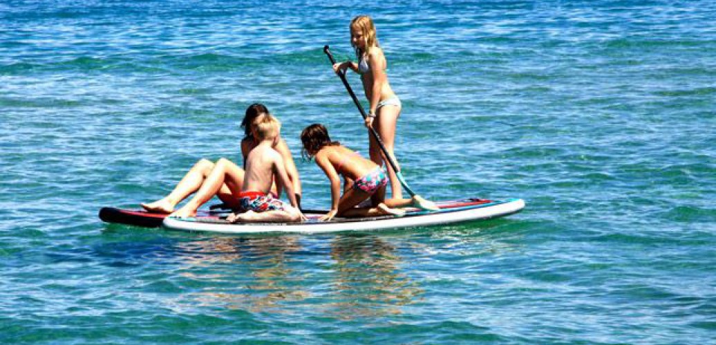 Paddle boarding