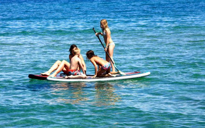 Paddle boarding