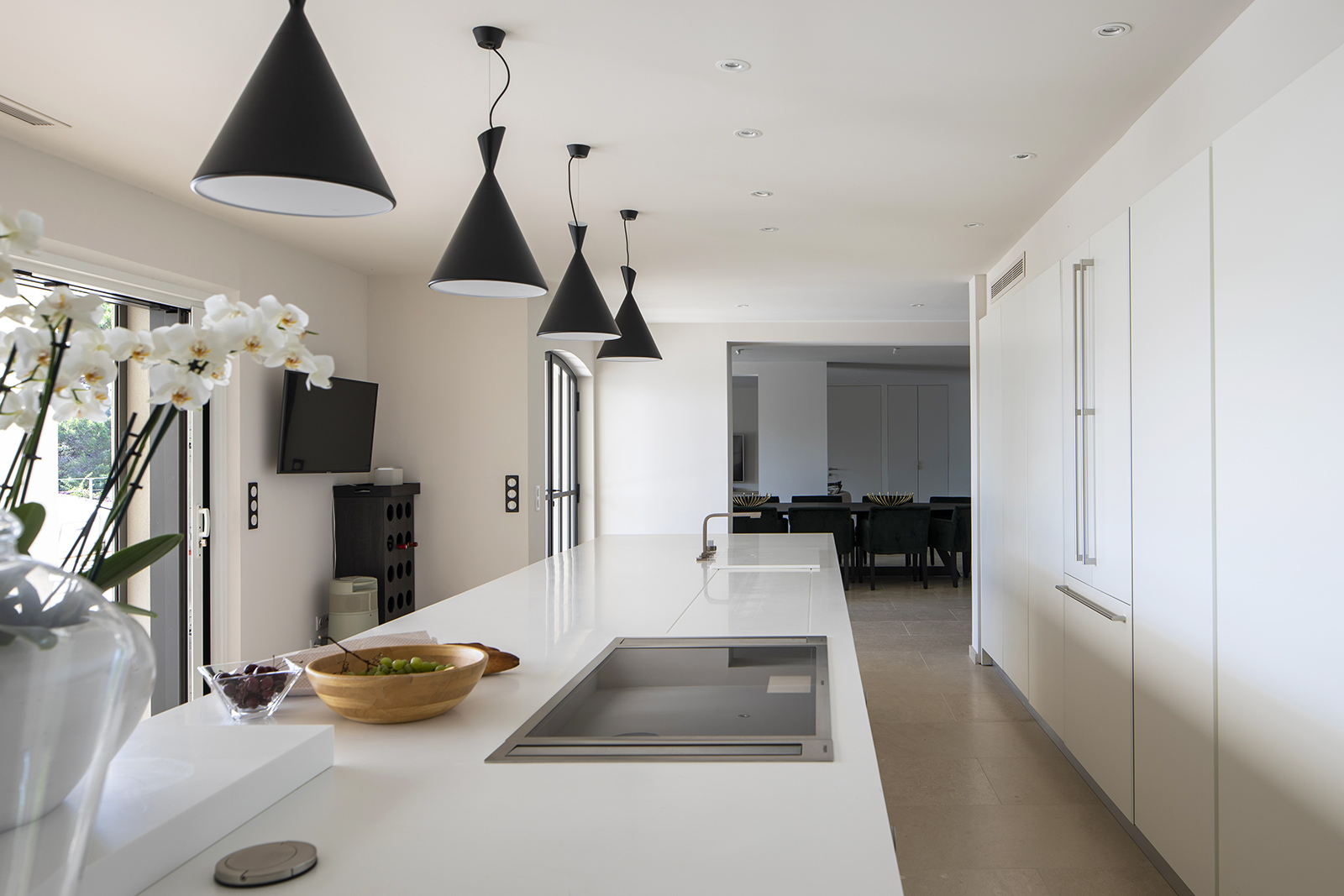 Moderne luxe open keuken