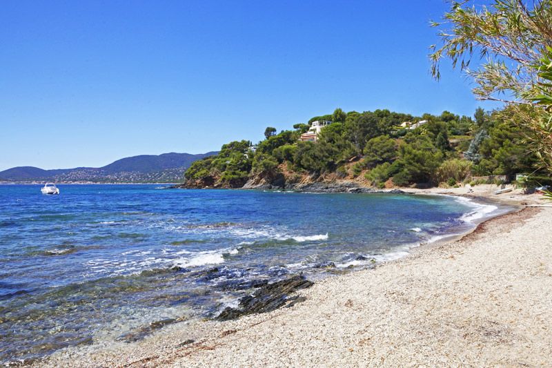 You can walk to this private beach!