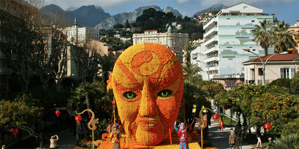 The lemon festival in Menton